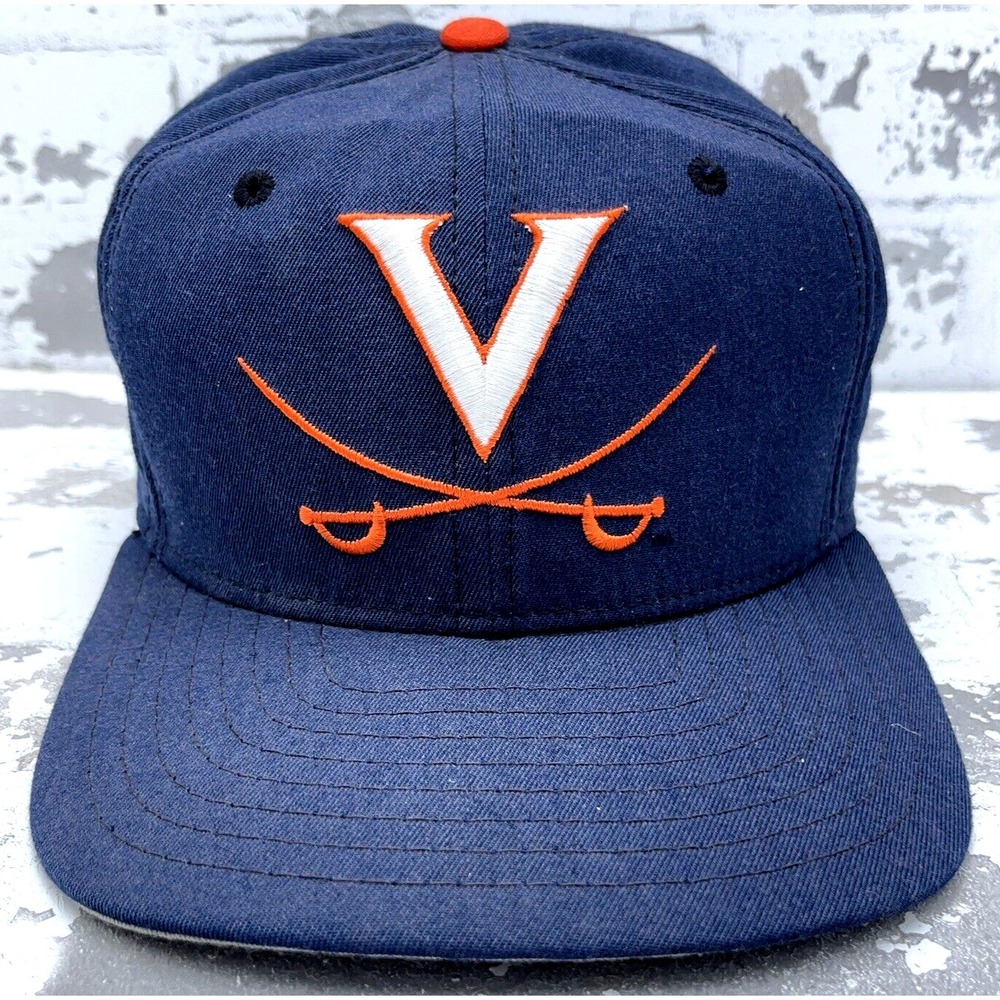 Vintage Virginia Cavaliers Hat Cap Snap Back UVA 90s USA Low Profile Faded Adult